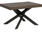 Ausziehbarer Tisch 90x130/234 cm Gestell Volantis Walnuss Anthrazit -...
