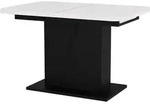 Esstisch Vicco Fenaro Wei&szlig;/Schwarz 120-160 x 80 cm ausziehbar, Model 56584 -