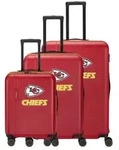 Travelite NFL - 4-Rollen-Trolley Set 3tlg. (Kansas City Chiefs) - Rot