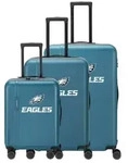 Travelite NFL - 4-Rollen-Trolley Set 3tlg. (Philadelphia Eagles) - Gr&uuml;n