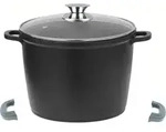 Tiefer Kochtopf Induktion Deckel &Oslash;28cm Suppentopf Alu Guss