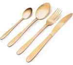 alpina BesteckSet -16 Teile - 4 Personen - Gold Matt - Gold