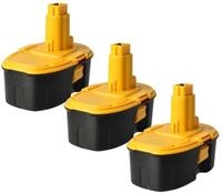 vhbw 3x Akku kompatibel mit Dewalt DW936, DW936K, DW934K2H, DW934K-2, DW934K2,