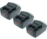 EXTENSILO 3x Akku kompatibel mit Starmix DuroSweep 77 Pro Werkzeug (5000 mAh,...