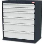 STIER Schubladenschrank mit 6 Schubladen BxTxH 900x575x1020 mm RAL 7016 / RAL 7035
