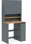 Waschmaschinenschrank Vicco Viktor Anthrazit/Goldkraft Eiche 93.6 x 88.2 cm 2 Teile