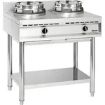 Bartscher Wokherd GWH2, 2-flammig, Gas, Standger&auml;t, 900x960x600 mm (BxHxT)