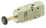 Riegler 3/2-Wegeventil, elektropn., ext. Steuerl., monostabil, G 3/8, NO