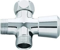 GROHE 3-Wege-Umstellung 28036, chrom - Wei&szlig;