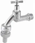 Schl&ouml;sser Armaturen AUSLAUFVENTIL MIT RB, RV, SV KNEBEL-OT, 1/2", MATT CHROM,...