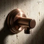 PaulGurkes Kupfer Wandanschlussbogen Nostalgie Rote Bronze Schlauchanschluss