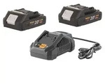 Procraft Starter Set 20 V 20/4A Schnell Ladeger&auml;t + 2x 20/2A Akku 2,0 Ah
