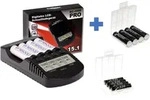 BC-4000 Pro Akku & USB Ladeger&auml;t + 4x AAA 930mAh + 4x 2550mAh Akkus + 2 Box