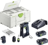 Festool 579354, Festool Akku-Bohrschrauber CXS 18 TBX4,0 I-Set, incl. 2x Akku 4 Ah,