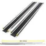 Wiltec 2x Alu Teleskop-Rampe 270 kg 121,5-213,5 cm mit Antirutsch-Belag &...