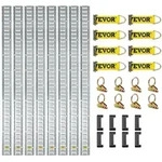 VEVOR E Track Zurrschienen-Kit, 34PCS 152,4 cm E-Schienen Set beinhaltet 8
