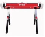 STIER 2x Premium Klapp-S&auml;gebock h&ouml;henverstellbar mit Spannmodul 590 kg 2 Stk
