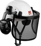 MUSTBAU Sicherheitshelm Schutzhelm Set - EN397 mit Ohrsch&uuml;tzern und Netzvisier -