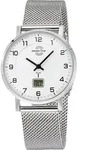 MASTER TIME MTLS-10740-12M Damen-Armbanduhr, Edelstahl-Geh&auml;use, Metall-Armband -