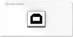 Kindermann 7456000525, USB B, USB 2.0, Wei&szlig;, Kunststoff, 4,2 cm, 1 St&uuml;ck(e) -...