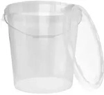 Eimer mit Deckel 30 L | Vorratseimer | Lebensmittelecht Transparent | Hobbock |...