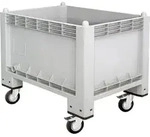 Volumenbox/Gro&szlig;box mit 4 Lenkrollen. u. 2 Bremsen, Inh. 300 Liter, LxBxH 1000...
