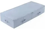 Unterbett-Aufbewahrungsbox 100x43x18 cm Hellgrau Atmungsaktiv Zusammenklappbar -