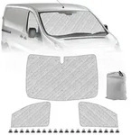 Sonnenschutz Auto Frontscheibe 3-teiliges Set f&uuml;r Citroen Jumpy 2006-2016