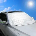 Sonnenschutz Auto Frontscheibe 147x116 cm Magnetisch UV-Schutz Hitzeschutz