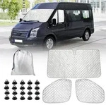 Windschutzscheiben-Sonnenschutz 3-teiliges Set f&uuml;r Ford Transit Van MK8...