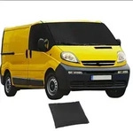 Frontscheibenabdeckung 600D Oxford Schwarz f&uuml;r Opel Vivaro 2001-2014 - Schwarz