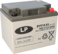 Landport EVX12-53 T6 12V 53Ah AGM-GEL Blei-Carbon Akku &ndash; zyklenfest, M6