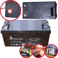 Extralink AGM 12V 200Ah Solarbatterie Solar Batterie Wohnmobil Bootsbatterie Batterie