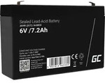 Green Cell&reg; AGM 6V 7,2Ah Akku VRLA Blei-Batterie Bleiakku Ersatzakku Gelakku