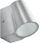 Lindby LED-Au&szlig;enwandleuchte Illuvia, aluminium, IP54 - Silber/Grau