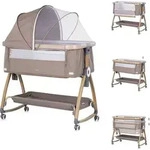 CHIPOLINO Bett Charisma 2in1 Latte, Holz - Braun