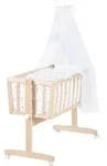 roba Babywiege 40 x 90 cm Sternenzauber grau - 2 in 1 Stubenwagen & Wiege -...