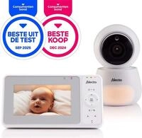 Alecto DVM2043 - Babyphone mit Kamera, gro&szlig;em 4,3" Farbdisplay und Nachtlicht -