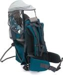 Elite Babytrage R&uuml;ckentrage aqua 38x77x87,5 cm mit Sonnen- & Regenverdeck, bis 22 kg