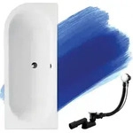 BADLAND Eckbadewanne Rechteck Badewanne Avita RECHTS 170x75 mit Ablaufgarnitur...