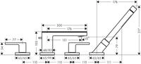 Axor 47432950, AXOR 47432950 4-Loch Wannenarmatur Axor MyEdition Gold
