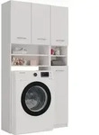 Topeshop ZESTAW MARPOL BIEL, Wei&szlig;, Frei stehend, 10 Regale, 4 T&uuml;r(en),