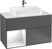 Villeroy & Boch V&B Waschtischunterschrank FINION 1000x603x501 Abdpl bl Reg anth