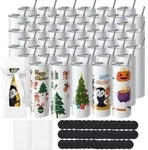 VEVOR 12er Pack gerade Sublimationsbecher, 591,5 ml leere Becher im Gro&szlig;pack,