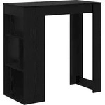vidaXL Bartisch 102 x 50 x 103,5 cm Holzwerkstoff Schwarz Eichen-Optik - Schwarz