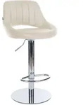 CLP Barhocker Milet Chrom mit schwerem Standfu&szlig; bis 150 kg belastbar | Farbe...