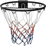 vidaXL Basketballring Schwarz 45 cm Stahl - Schwarz