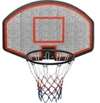 vidaXL Basketballkorb Schwarz 90x60x2 cm Polyethylen - Schwarz