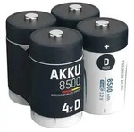ANSMANN Akku D 8500mAh Mono NiMH 1,2V &ndash; 1000x wiederaufladbar (4 St&uuml;ck)