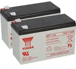2x Yuasa NP7-12L AGM-Bleiakku je 12V 7Ah VdS &ndash; Faston F2 6,3 mm